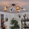 Koyoto Ceiling Light - glass 15 cm Amber, clear, 6-light sources