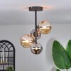 Chehalis Ceiling Light - glass 10 cm, 12cm Amber, Smoke-coloured, 4-light sources