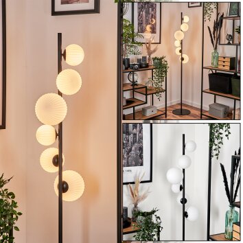 Remaisnil Floor Lamp - glass 10 cm, 12 cm, 15 cm white, 6-light sources