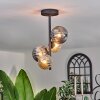Chehalis Ceiling Light - glass 10 cm, 12cm Amber, Smoke-coloured, 4-light sources