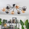 Chehalis Ceiling Light - glass 15 cm gold, black, 8-light sources