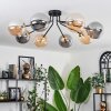 Chehalis Ceiling Light - glass 15 cm gold, black, 8-light sources