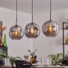 Ripoll Pendant Light - glass 30 cm Smoke-coloured, 3-light sources