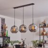 Ripoll Pendant Light - glass 30 cm Smoke-coloured, 3-light sources