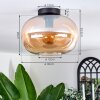 Apedo Ceiling Light - glass 30 cm Amber, 1-light source