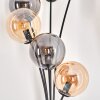 Gastor Floor Lamp - glass 15 cm Amber, Smoke-coloured, 6-light sources