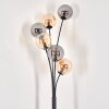 Gastor Floor Lamp - glass 15 cm Amber, Smoke-coloured, 6-light sources