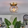 Koyoto Ceiling Light - glass 15 cm Amber, clear, 1-light source