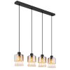 Globo HENDRY Pendant Light black, 4-light sources