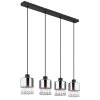 Globo HENDRY Pendant Light black, 4-light sources