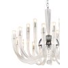 Globo AKKO chandelier chrome, 18-light sources