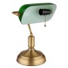 Globo ANTIQUE banker lamp antique brass, 1-light source
