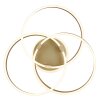 Globo HERWIG Ceiling Light LED gold, 1-light source, Remote control