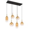 Globo LOPUSA Pendant Light brass, black, 6-light sources