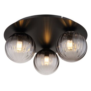 Globo DALLERTA Ceiling Light black, 3-light sources