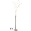 Globo BIZZY Floor Lamp LED chrome, matt nickel, 1-light source