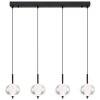 Globo AIDA Pendant Light LED black, 4-light sources