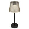 Globo SOLAR Table lamp LED smoke coloured, black, 1-light source