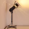 Table Lamp Lichinga chrome, black, 1-light source
