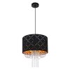 Globo CLARKE Pendant Light black, 1-light source