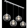 Globo HANAKO Pendant Light chrome, 4-light sources