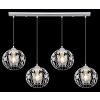 Globo HANAKO Pendant Light chrome, 4-light sources