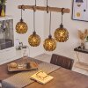 Sunasau Pendant Light Dark wood, black, 4-light sources