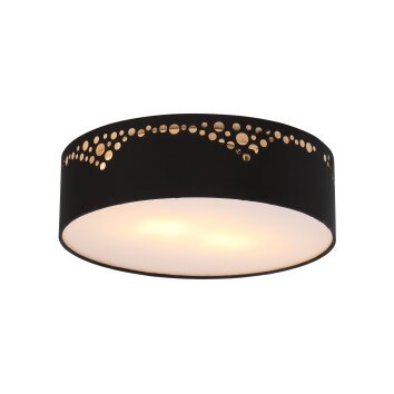 Globo INGEBORG Ceiling Light black, 2-light sources