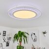 HAUMONIA Ceiling Light LED white, 2-light sources, Remote control, Colour changer