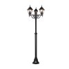 Trio Livenza outdoor floor lamp black, 3-light sources