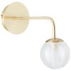 Brilliant Gitse Wall Light gold, 1-light source