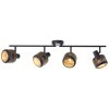 Brilliant Tyas ceiling spotlight black, 4-light sources
