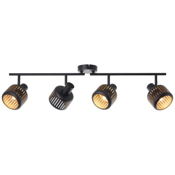 Brilliant Tyas ceiling spotlight black, 4-light sources
