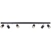 Brilliant Different ceiling spotlight black, 6-light sources