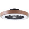 Brilliant Slimline Ceiling Light LED black, 1-light source, Remote control