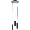 Brilliant Marty Pendant Light LED black, 3-light sources