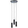 Brilliant Marty Pendant Light LED black, 3-light sources