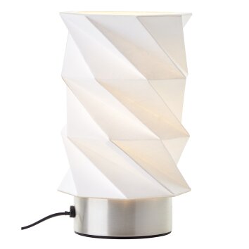 Brilliant Paperfold Table lamp silver, 1-light source