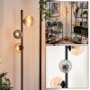Remaisnil Floor Lamp - glass 10 cm, 12 cm black, 3-light sources