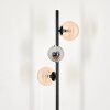 Remaisnil Floor Lamp - glass 10 cm, 12 cm black, 3-light sources