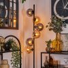 Gastor Floor Lamp - glass 15 cm Amber, Smoke-coloured, 6-light sources