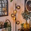 Gastor Floor Lamp - glass 15 cm Amber, Smoke-coloured, 5-light sources