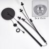 Gastor Floor Lamp - glass 15 cm clear, Smoke-coloured, 5-light sources