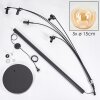 Gastor Floor Lamp - glass 15 cm Amber, clear, 5-light sources
