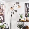 Koyoto Floor Lamp - glass 15 cm Amber, clear, Smoke-coloured, 5-light sources