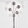 Gastor Floor Lamp - glass 15 cm Smoke-coloured, 5-light sources