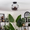Ripoll Ceiling Light - glass 25 cm Smoke-coloured, 1-light source