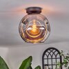 Ripoll Ceiling Light - glass 25 cm Smoke-coloured, 1-light source