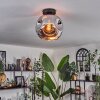 Ripoll Ceiling Light - glass 25 cm chrome, 1-light source