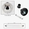 Ripoll Ceiling Light - glass 25 cm chrome, 1-light source
